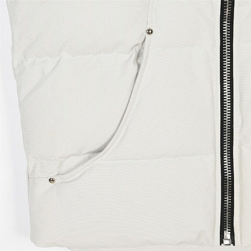 Moose Knuckles Cream Down Vest – Down Filled Insulated Sleeveless Jacket