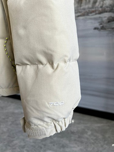 The North Face Cream & Brown 700-Fill Nuptse Down Puffer Jacket