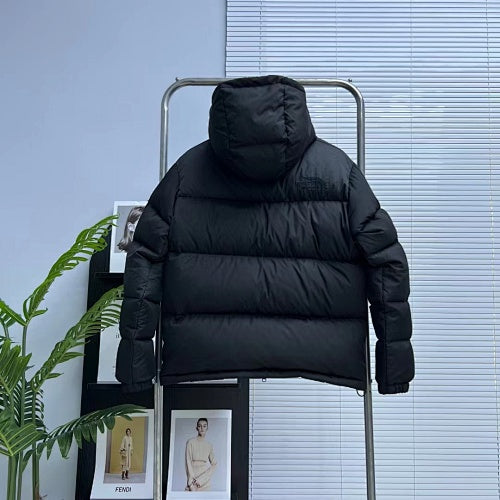 The North Face Purple Label Black GORE-TEX INFINIUM Nuptse Hooded Down Jacket – Nanamica Collab Tonal Logo Pink Hood Lining Baffle Quilting TNF Purple Label Outerwear
