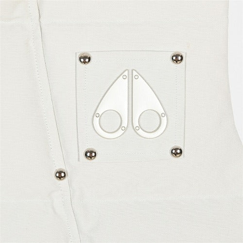 Moose Knuckles Cream Down Vest – Down Filled Insulated Sleeveless Jacket