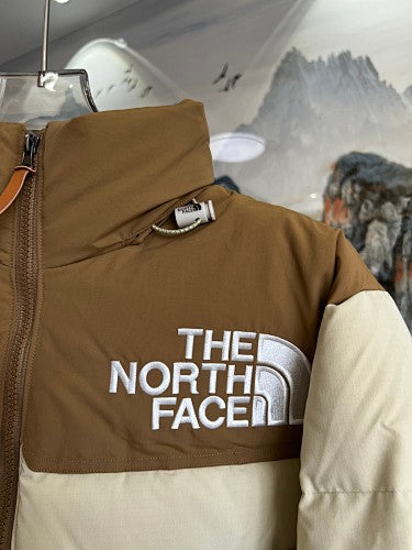 The North Face Cream & Brown 700-Fill Nuptse Down Puffer Jacket