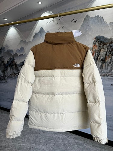 The North Face Cream & Brown 700-Fill Nuptse Down Puffer Jacket