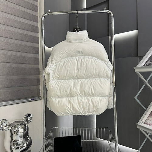 The North Face White 700-Fill Nuptse Oversized Down Puffer Jacket