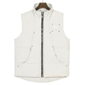 Moose Knuckles Cream Down Vest – Down Filled Insulated Sleeveless Jacket