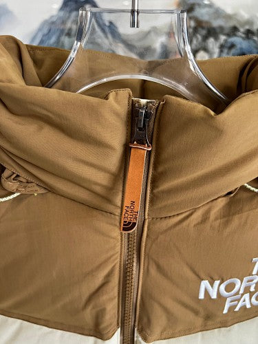 The North Face Cream & Brown 700-Fill Nuptse Down Puffer Jacket