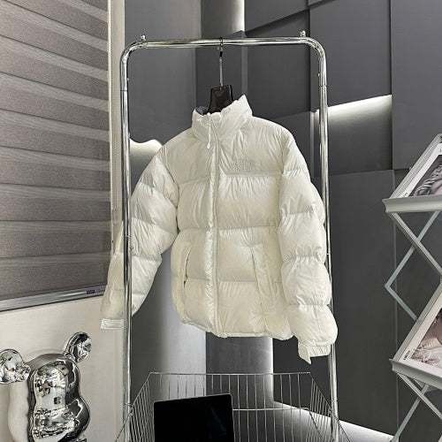 The North Face White 700-Fill Nuptse Oversized Down Puffer Jacket