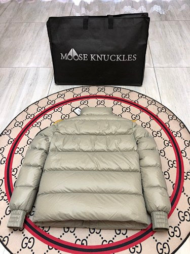 Moncler Silver Grey Lightweight Down Puffer Jacket