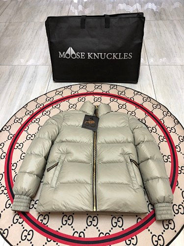 Moncler Silver Grey Lightweight Down Puffer Jacket