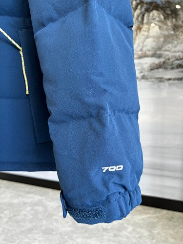 The North Face Olive & Navy 700-Fill Nuptse Down Puffer Jacket
