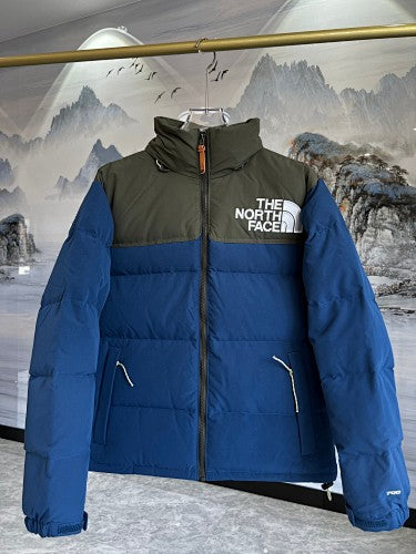 The North Face Olive & Navy 700-Fill Nuptse Down Puffer Jacket