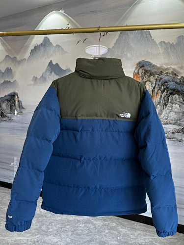 The North Face Olive & Navy 700-Fill Nuptse Down Puffer Jacket