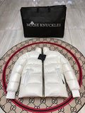 Moncler White Lightweight Down Puffer Jacket