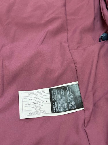 Lululemon Berry Women's Hooded Down Puffer – Iridescent Shell Snap Placket Wide Baffle Ribbed Hem Lululemon Outerwear