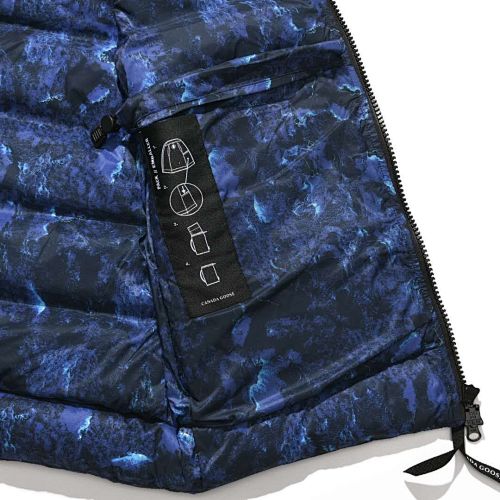 Canada Goose Navy Camo Print Down Jacket