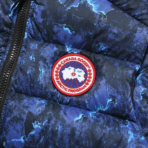 Canada Goose Navy Camo Print Down Jacket