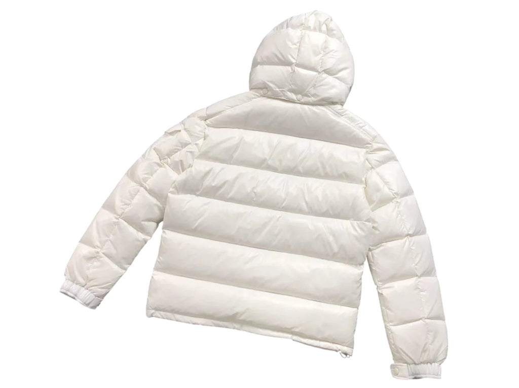 Moncler Ivory White Hooded Puffer Jacket