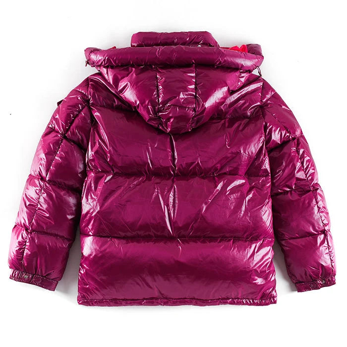 Moncler Fuchsia Hooded Down Puffer Jacket