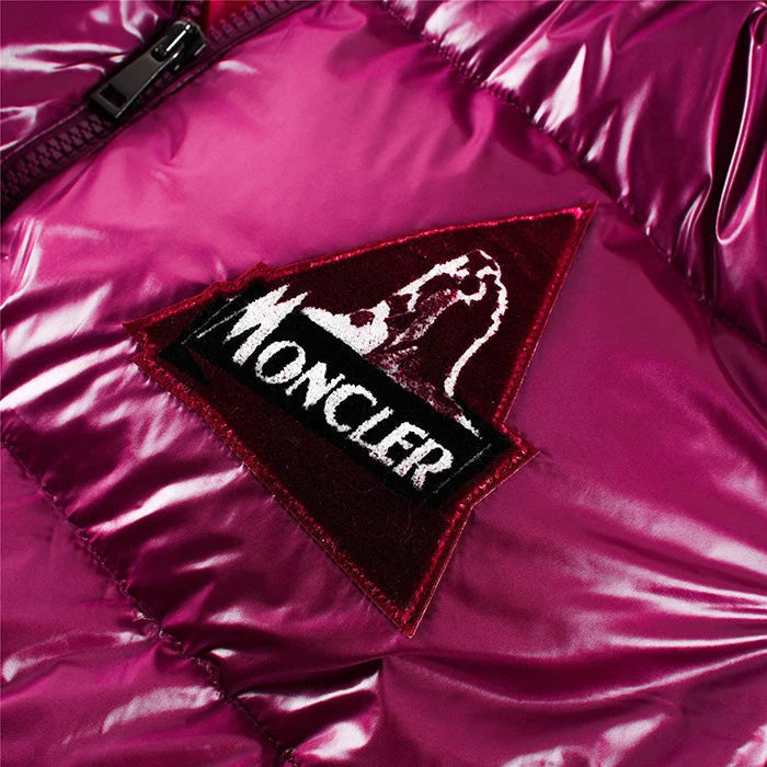 Moncler Fuchsia Hooded Down Puffer Jacket