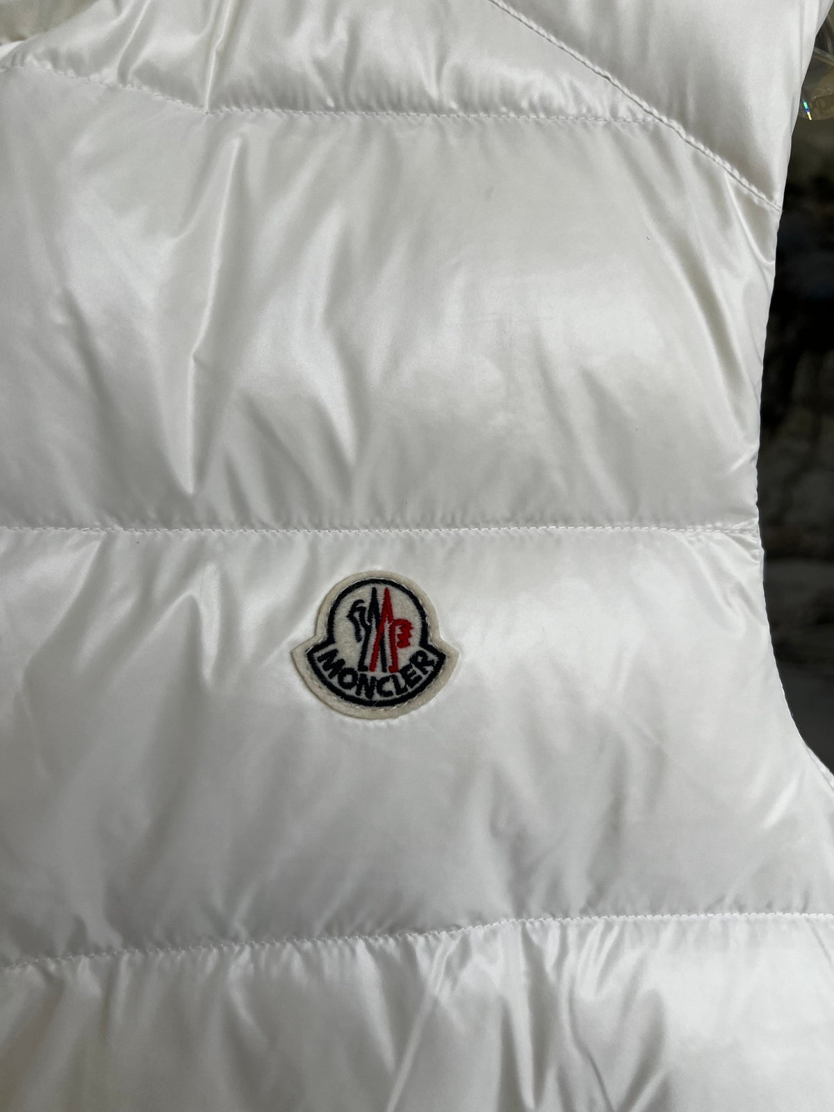 Moncler White Down Vest