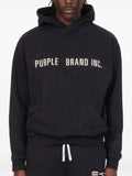 Purple Brand Artifact diamond-pattern hoodie