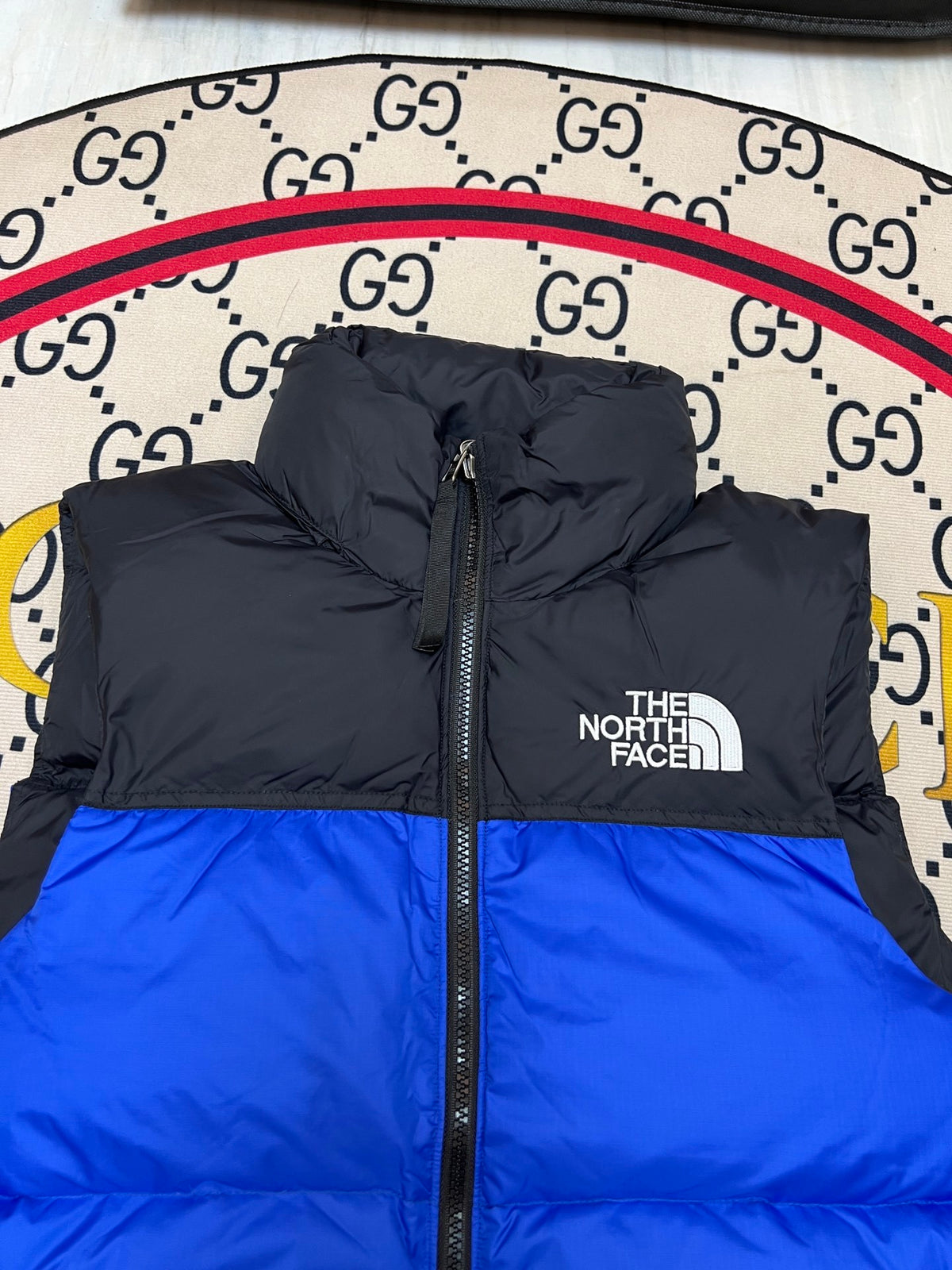 The North Face Blue Down Vest