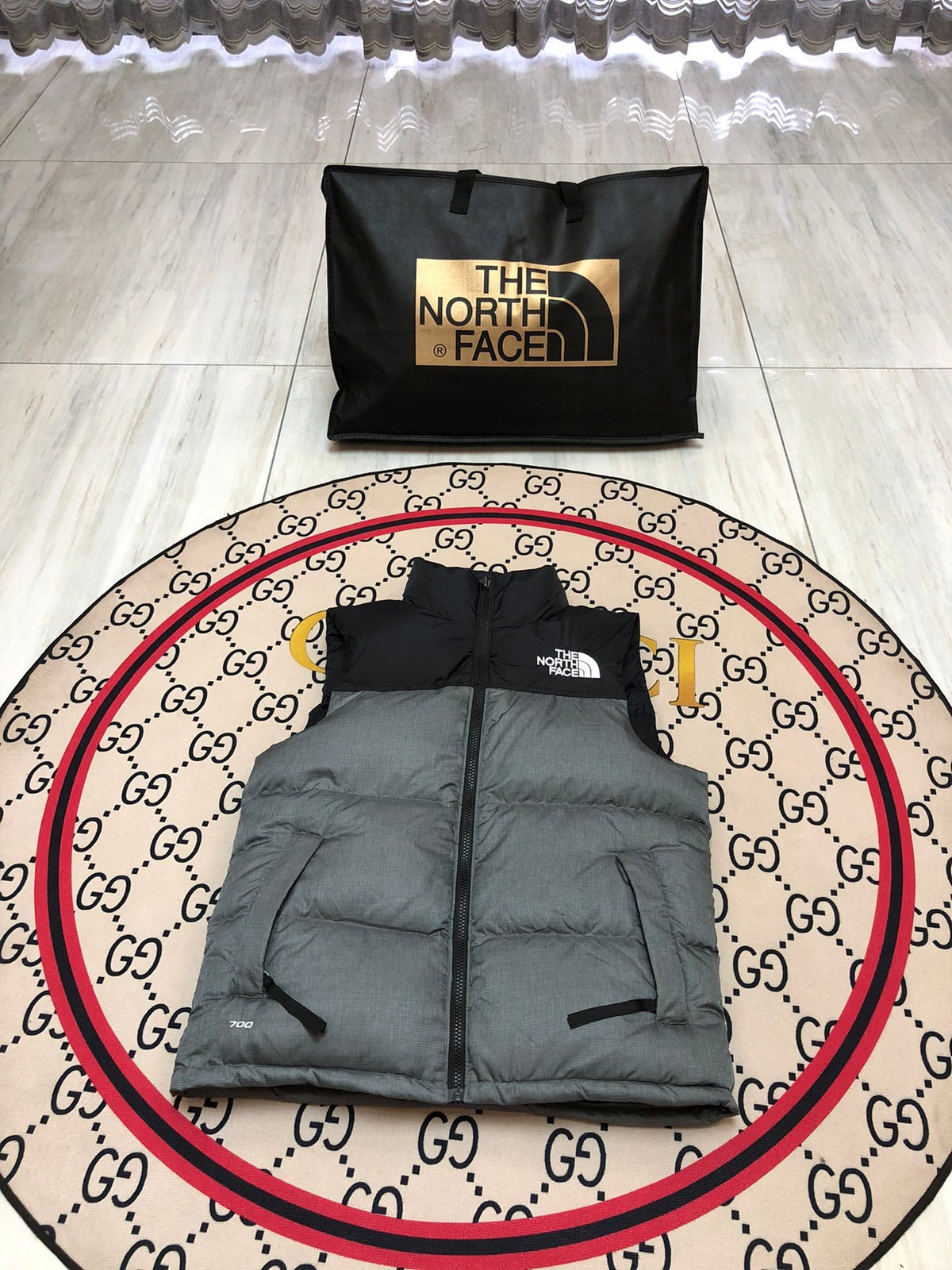 The North Face Grey Down Vest