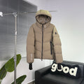 Moncler Khaki Hooded Down Puffer Jacket