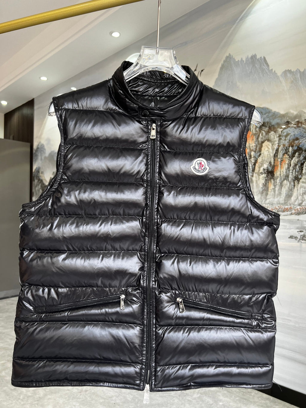 Moncler Black Down Vest – Premium Insulated Sleeveless Jacket