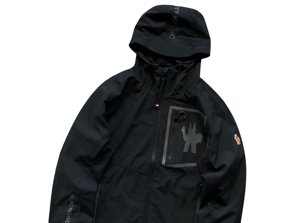 Moncler Grenoble Black Hooded Shell Jacket