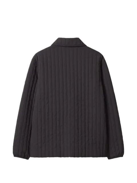 Maison Kitsuné quilted logo-patch jacket