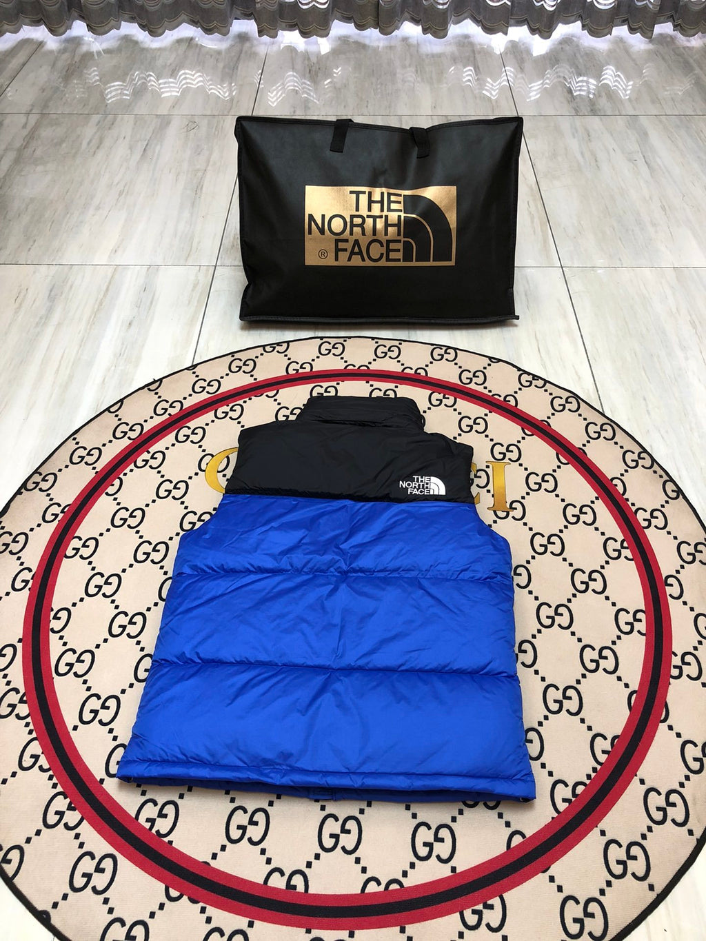 The North Face Blue Down Vest