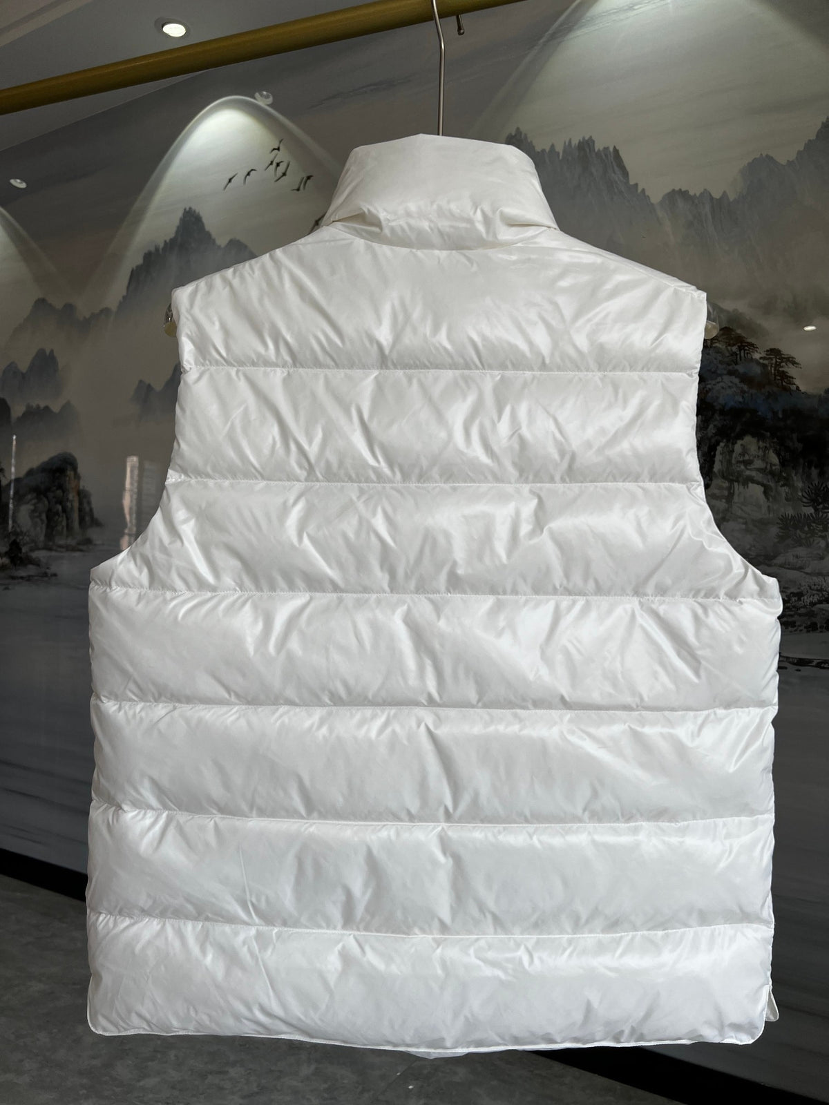 Moncler White Down Vest