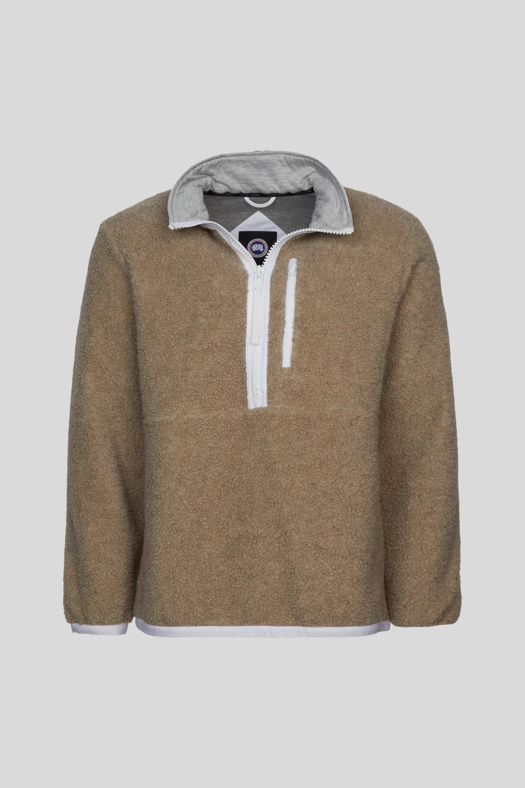 Canada Goose Sand Beige Half-Zip Fleece Pullover