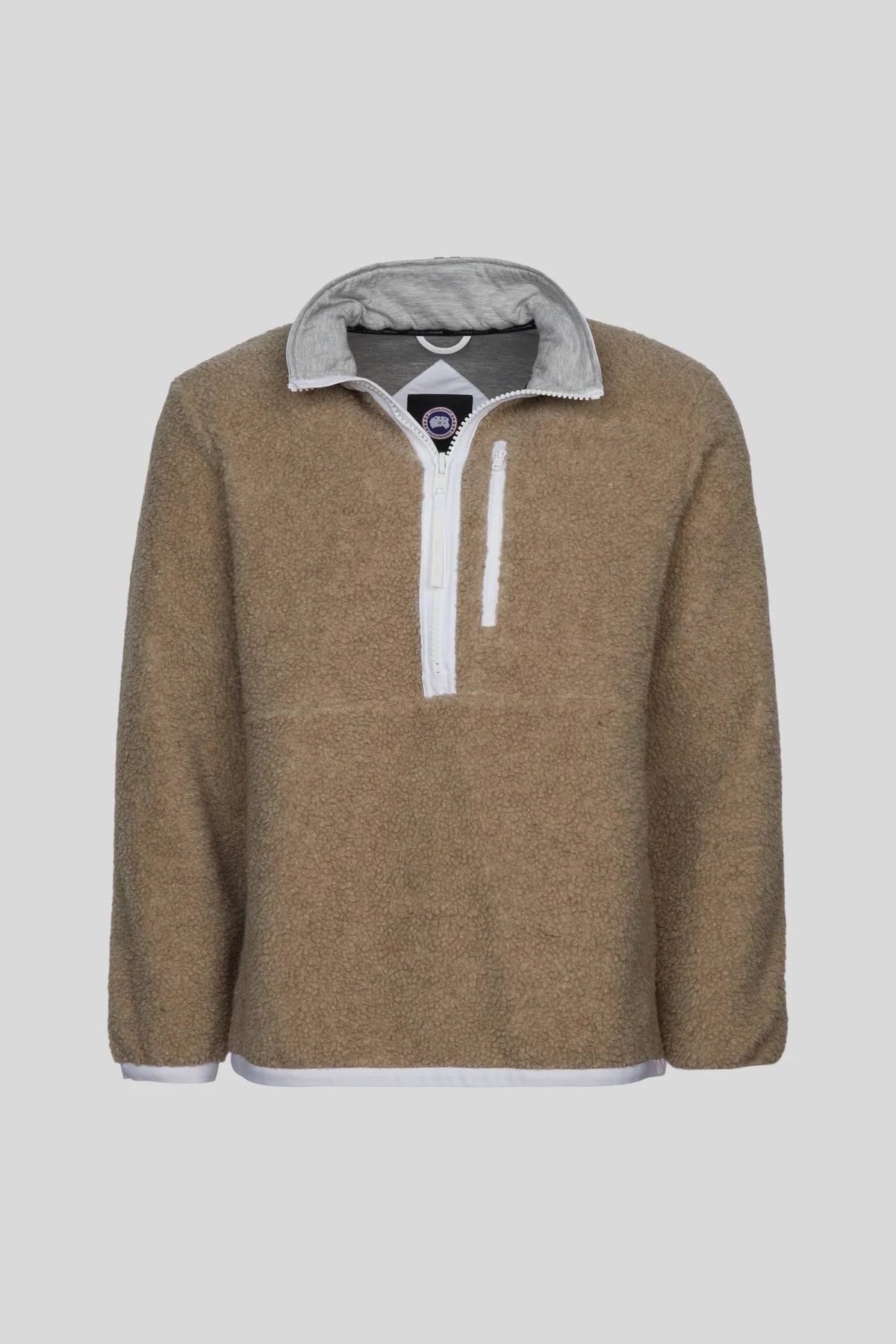 Canada Goose Sand Beige Half-Zip Fleece Pullover