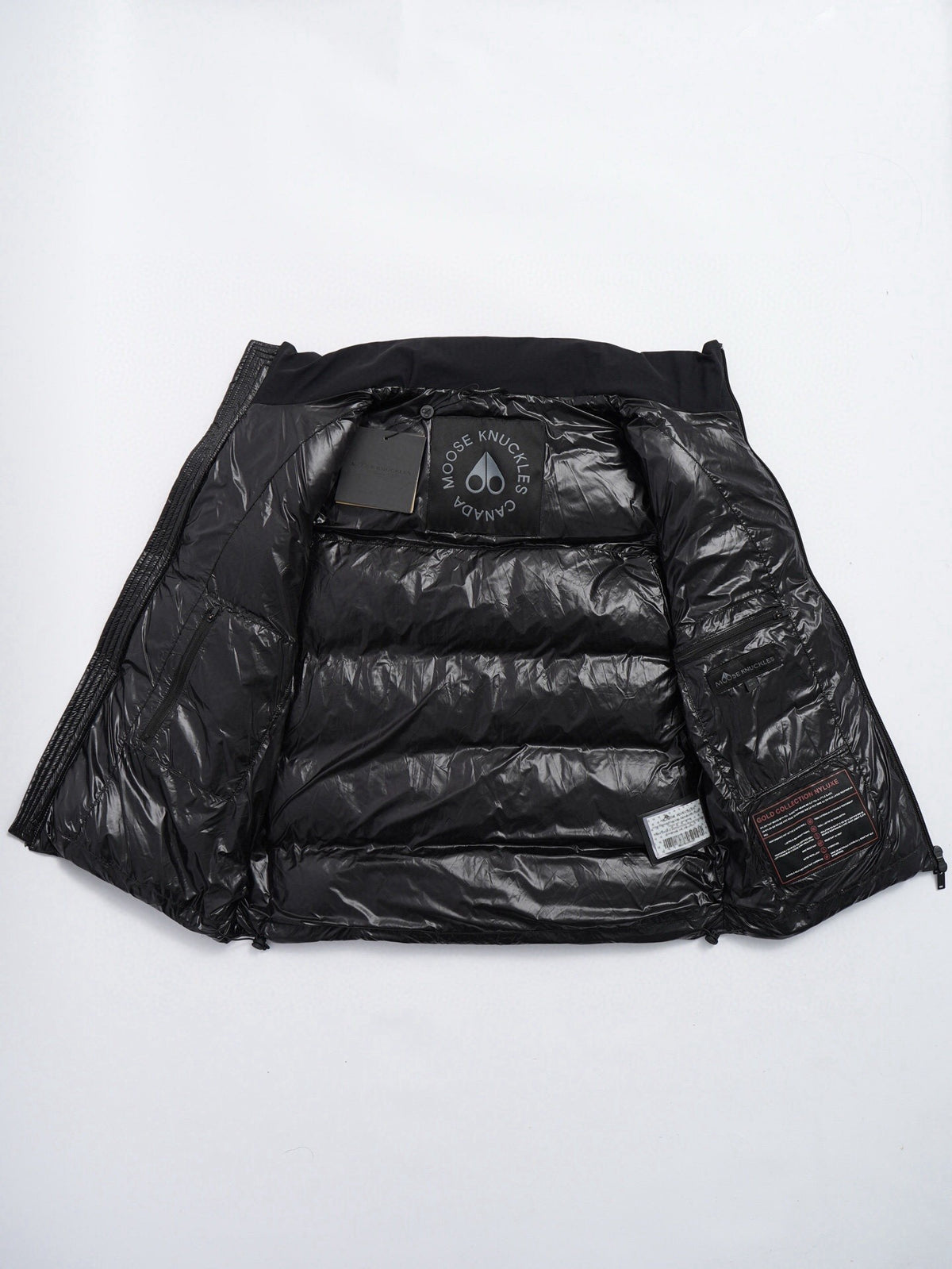 Moose Knuckles Black Down Vest – Premium Insulated Sleeveless Jacket