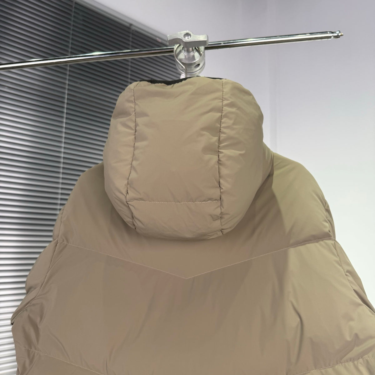Moncler Khaki Hooded Down Puffer Jacket