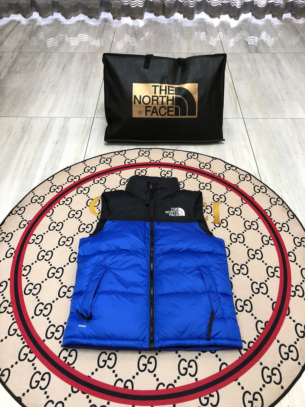 The North Face Blue Down Vest