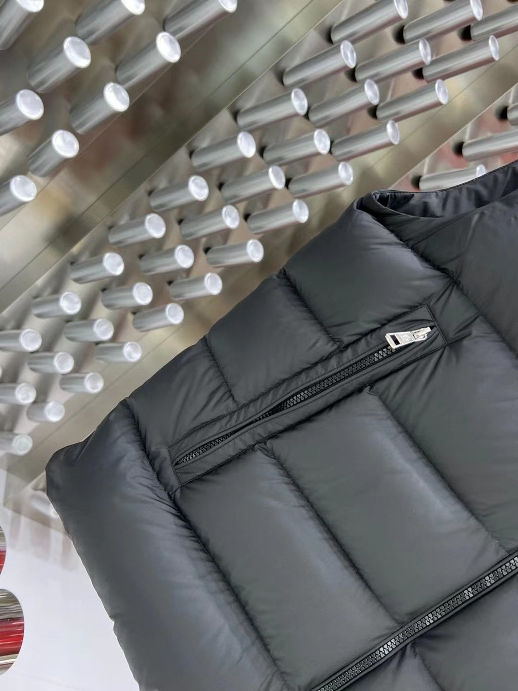 Moncler Charcoal Hooded Down Vest – Premium Insulated Sleeveless Jacket