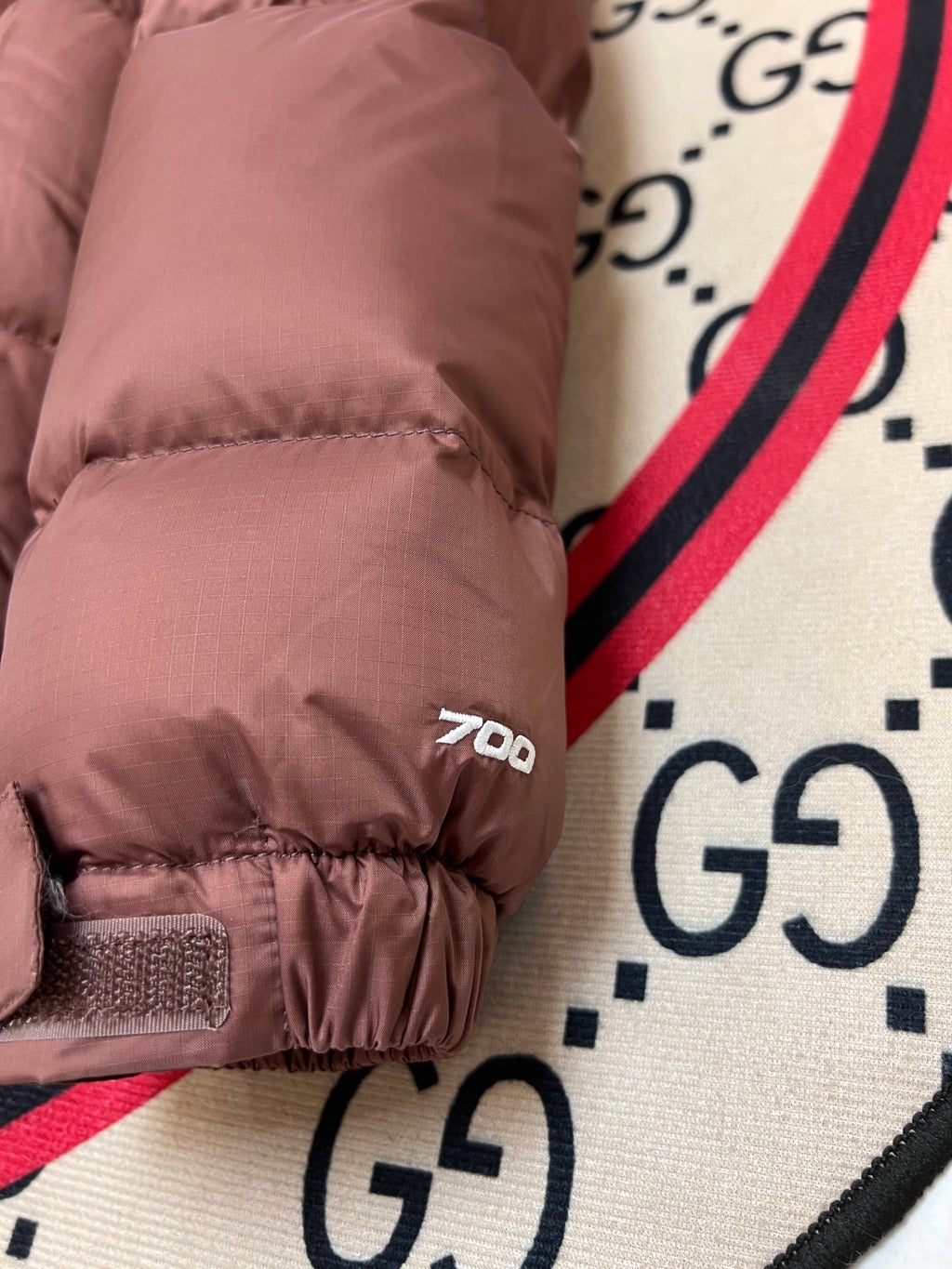 The North Face Dusty Rose 700-Fill Nuptse Down Puffer Jacket