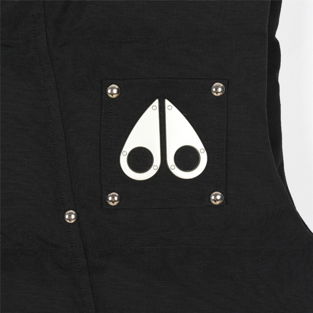 Moose Knuckles Black Down Vest – Premium Insulated Sleeveless Jacket