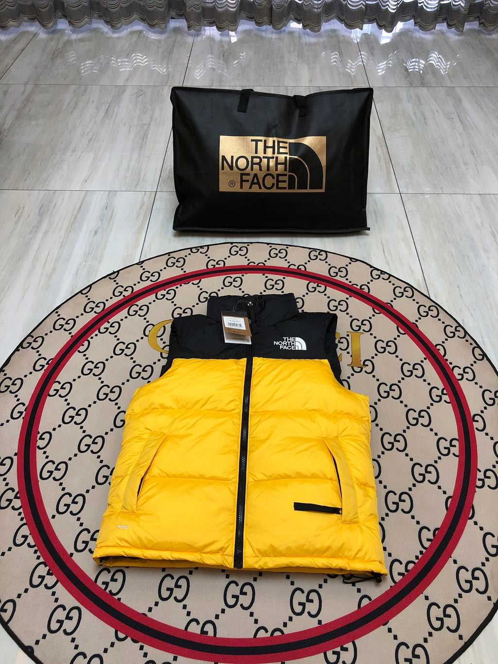 The North Face Yellow Down Vest