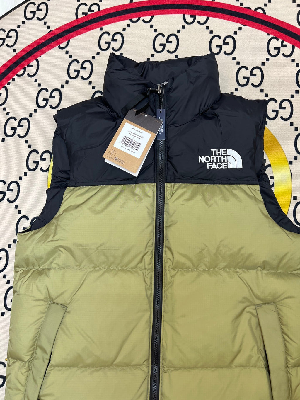 The North Face Olive Green Down Vest