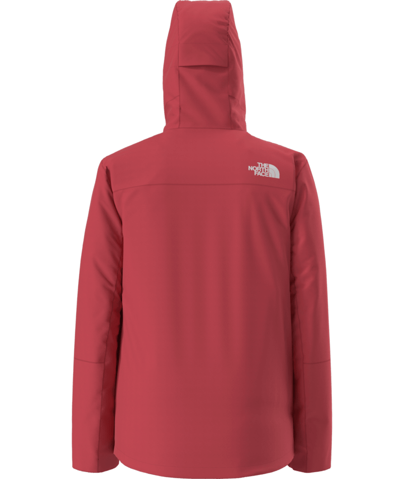 The North Face Red Waterproof Hooded Hardshell Jacket – DryVent Seam-Sealed Shell Helmet-Compatible Hood Chest Zip Pocket Hip Pockets TNF Outerwear