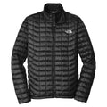The North Face Black ThermoBall Eco Jacket – Micro Box Quilt Slim Fit Stand Collar Packable Synthetic Insulation TNF Logo The North Face Outerwear