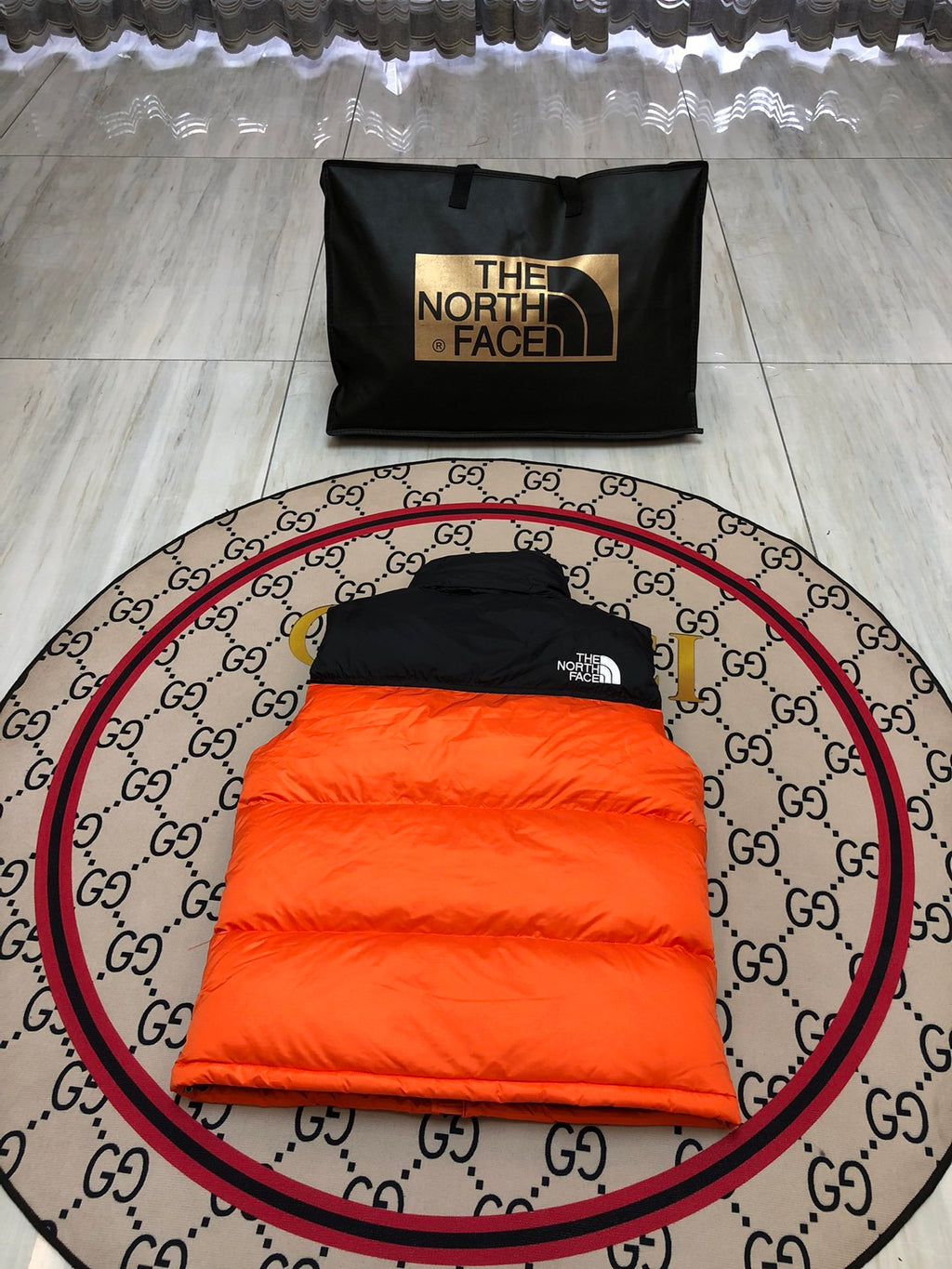The North Face Orange Down Vest