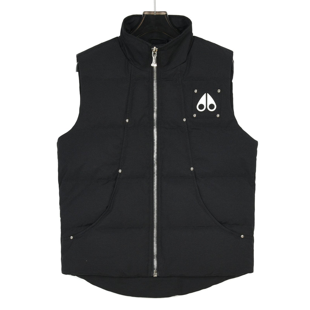 Moose Knuckles Black Down Vest – Premium Insulated Sleeveless Jacket