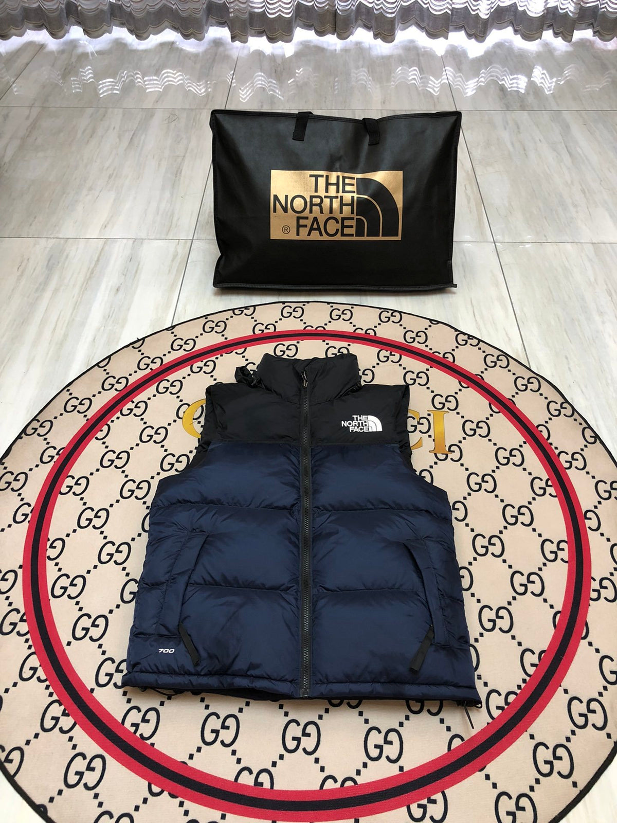 The North Face Navy Blue Down Vest