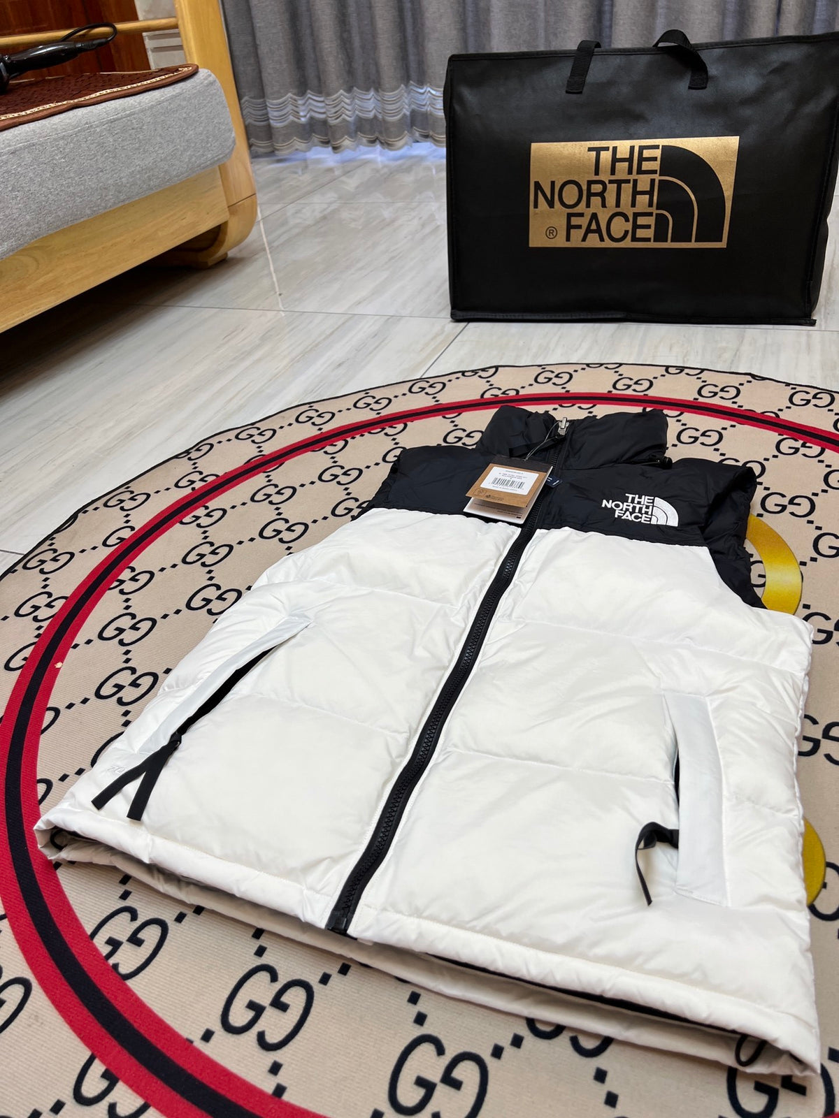 The North Face White Down Vest