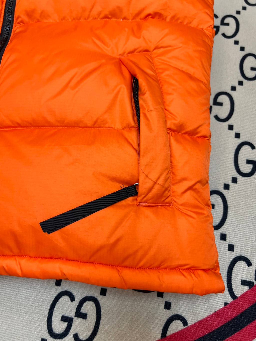 The North Face Orange Down Vest