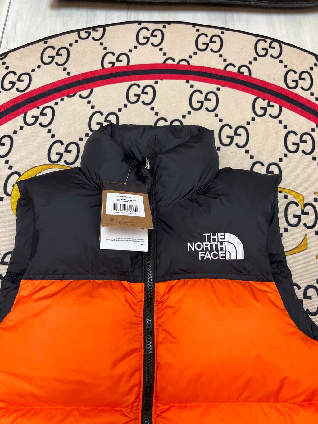 The North Face Orange Down Vest